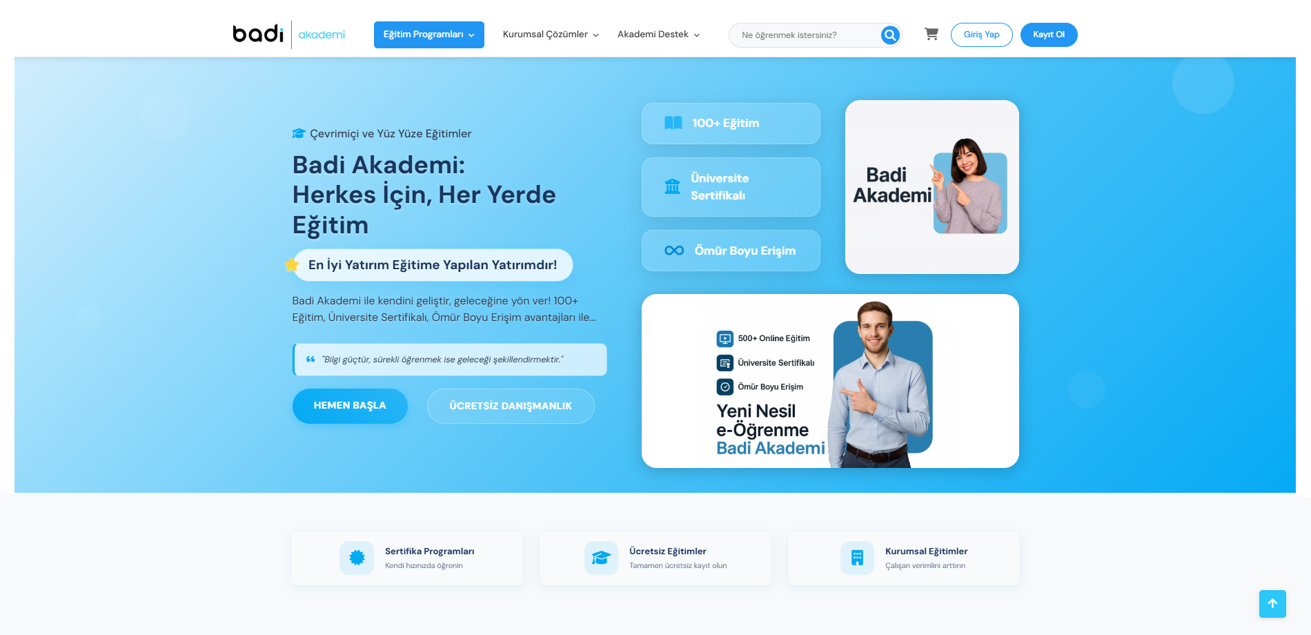 Badi Akademi Website