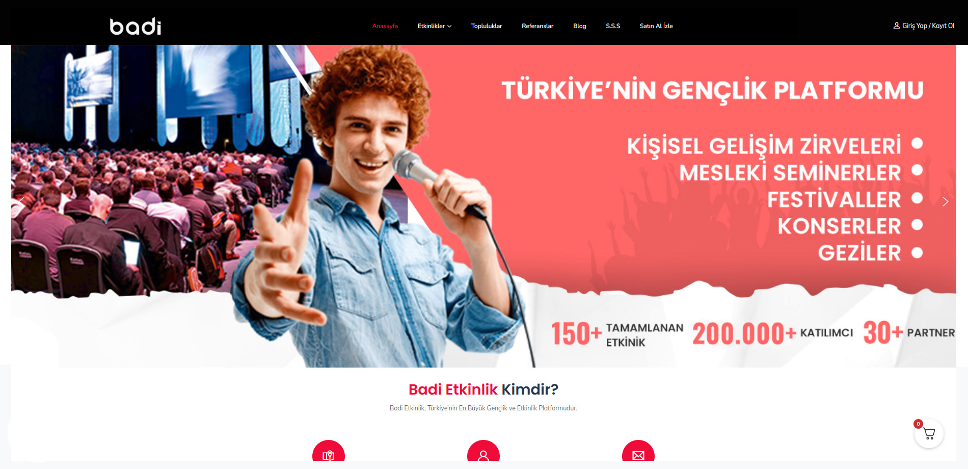 Badi Etkinlik Website